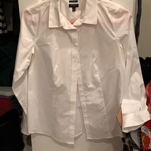 Talbots petites white dress shirt